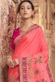 Gorgeous Pink Art silk saree