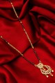 American diamonds Studded Mangalsutra in Gold