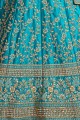 Magnificent Blue Art silk Lehenga Choli