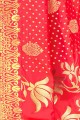 Indian Ethnic Red Art silk saree