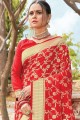 Classy Red Art silk saree