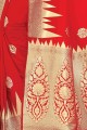 Fascinating Red Art silk saree