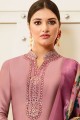 Dusty pink Georgette and satin Palazzo Suits