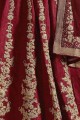 Exquisite Maroon Art silk Lehenga Choli