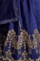 Adorable Royal blue Art silk Lehenga Choli