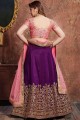 Impressive Purple Art silk Lehenga Choli