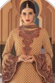 Yellow,beige Georgette Sharara Suits