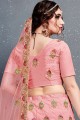 Designer Light pink Silk Lehenga Choli