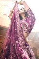 Alluring Purple Art silk Lehenga Choli