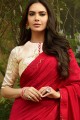 Beautiful Red Silk saree