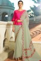 Pastel Green Silk Bollywood Saree