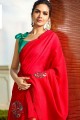 Trendy Red Silk saree