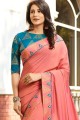 Ravishing Pink Silk saree