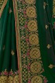 Lovely Dark green Silk saree