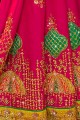Alluring Rani pink Silk saree
