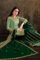 Light green Satin Sharara Suits