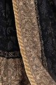 Magnificent Black Georgette saree