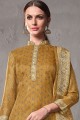 Mustard yellow Cotton and silk Palazzo Suits