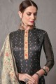 Black Cotton and silk Palazzo Suits