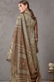Dark brown Cotton and silk Palazzo Suits