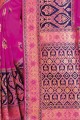 Impressive Dark pink Art silk saree