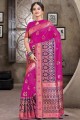 Impressive Dark pink Art silk saree