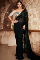 Gorgeous Black Georgette saree