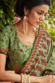Elegant Light green Art silk saree