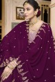 Lilac  Georgette Sharara Suits