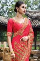 Glorious Rani pink Art silk saree