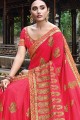 Glorious Rani pink Art silk saree