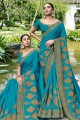 Admirable Blue Art silk saree