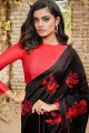 Designer Black Silk saree
