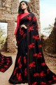 Designer Black Silk saree
