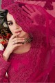 Enticing Rani pink Net Lehenga Choli