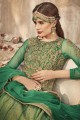 Green Net Anarkali Suits