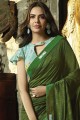 Traditional Green Silk saree