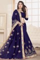 Splendid Navy blue Art silk saree