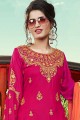 Rani pink Satin Sharara Suits