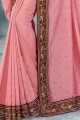 Divine Pink Silk saree
