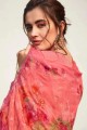 Pink Georgette Palazzo Suits