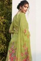 Light green Georgette Palazzo Suits
