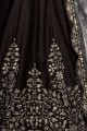 Black Art silk Anarkali Suits