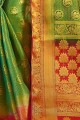 Voguish Green Art silk saree
