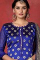 Royal blue Silk Salwar Kameez