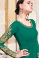 Green Georgette Anarkali Suits