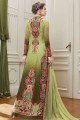 Light green Georgette Anarkali Suits