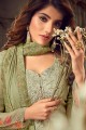 Pastel green Georgette Palazzo Suits