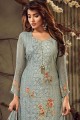 Baby blue Georgette Palazzo Suits