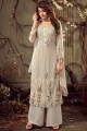 Light grey Georgette Palazzo Suits